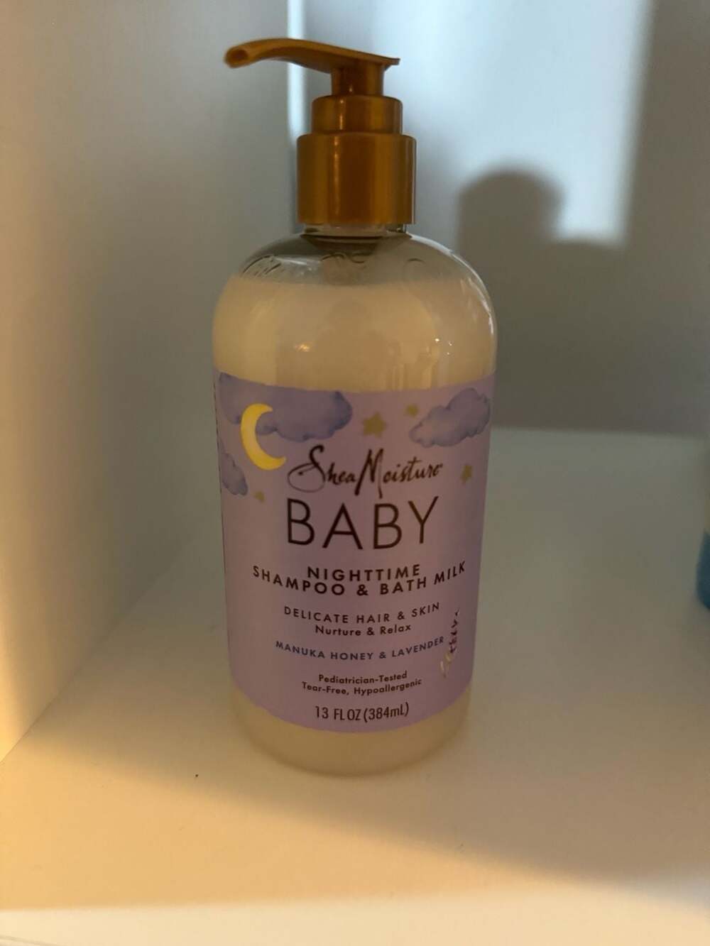 SheaMoisture Baby Nighttime Shampoo & Bath Milk Manuka Honey & Lavender - 13 fl